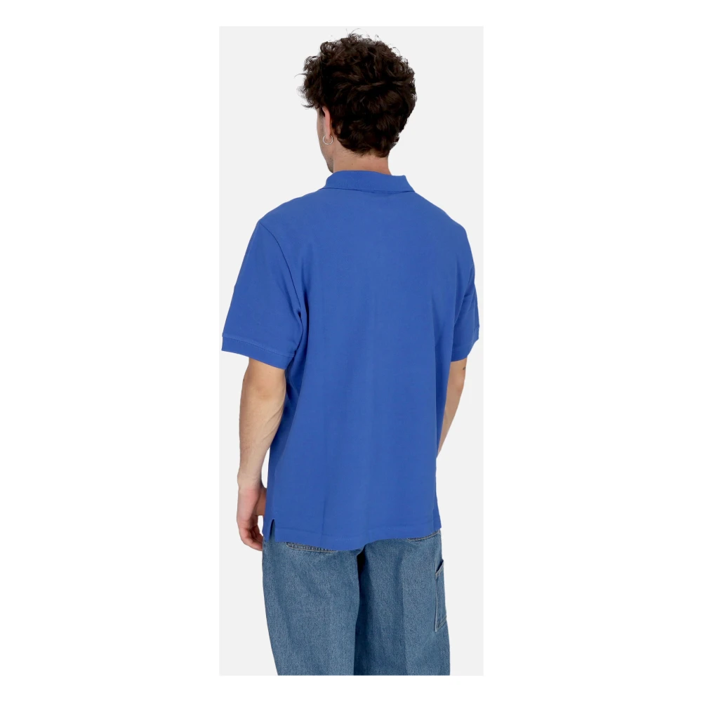 Nike Essential Pique Polo Shirt Blue Heren