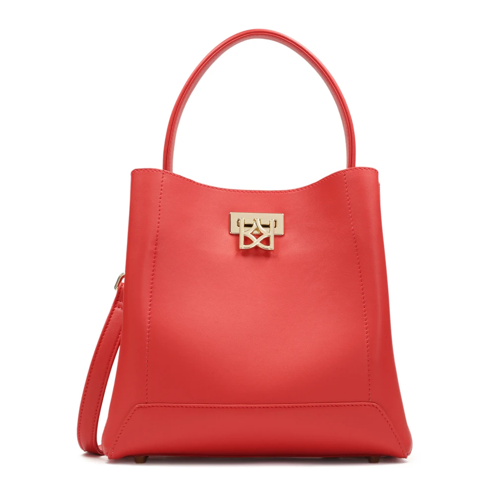 Kazar Rode handtas met stijve bodem Red Dames