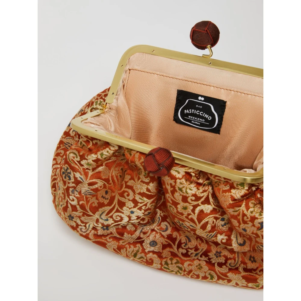 Max Mara Weekend Zijden Pasticcino Schoudertas Brown Dames