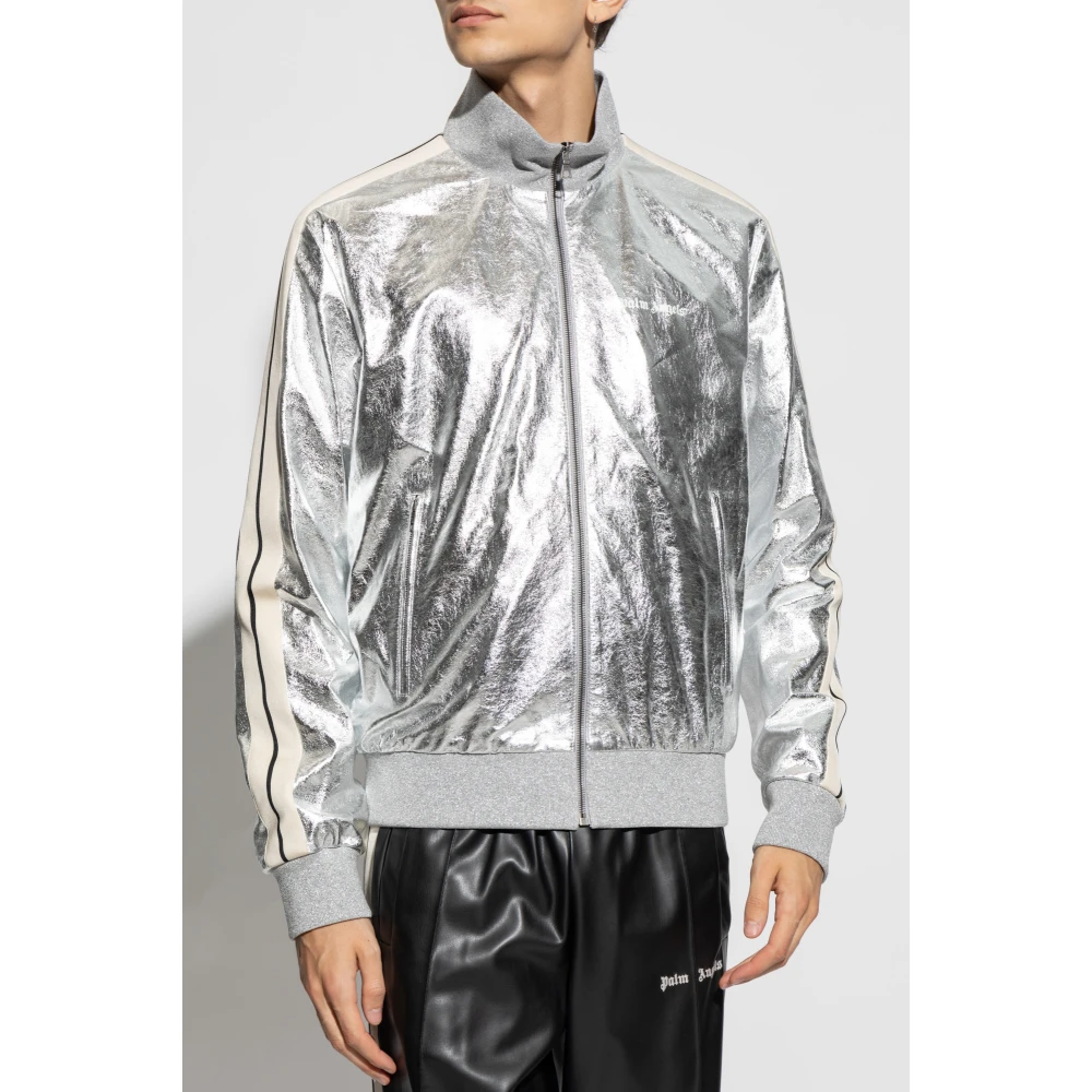 Palm Angels Jas met logo Gray Heren