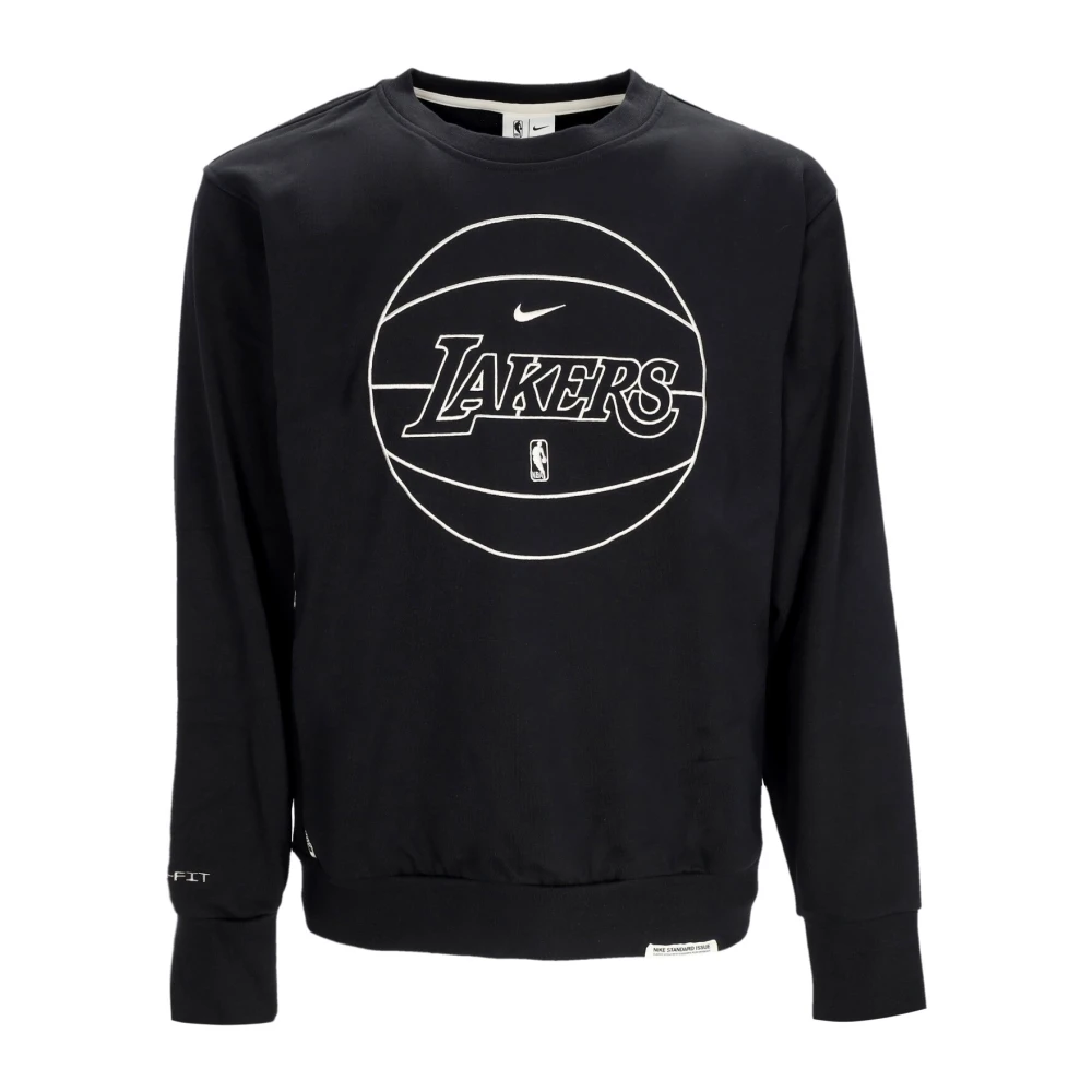 Nike NBA Standard Issue Crewneck Sweatshirt Zwart Black Heren