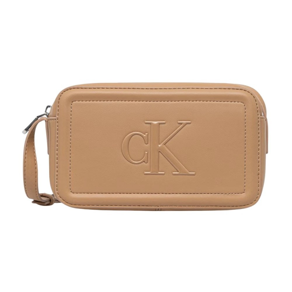 Calvin Klein Damen Beige Handtasche Bold Ck Camera Bag Nosize - Image 5