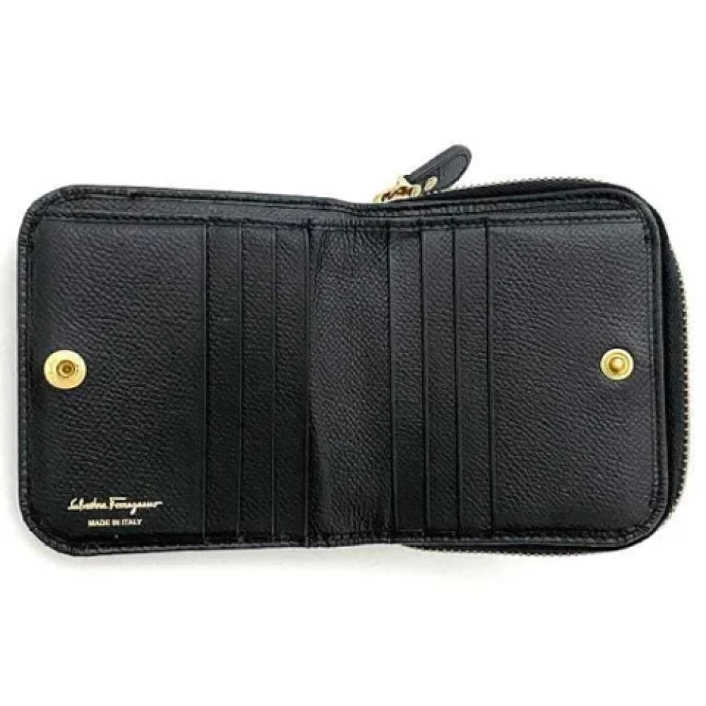 Salvatore Ferragamo Pre-owned Leather wallets Black Dames