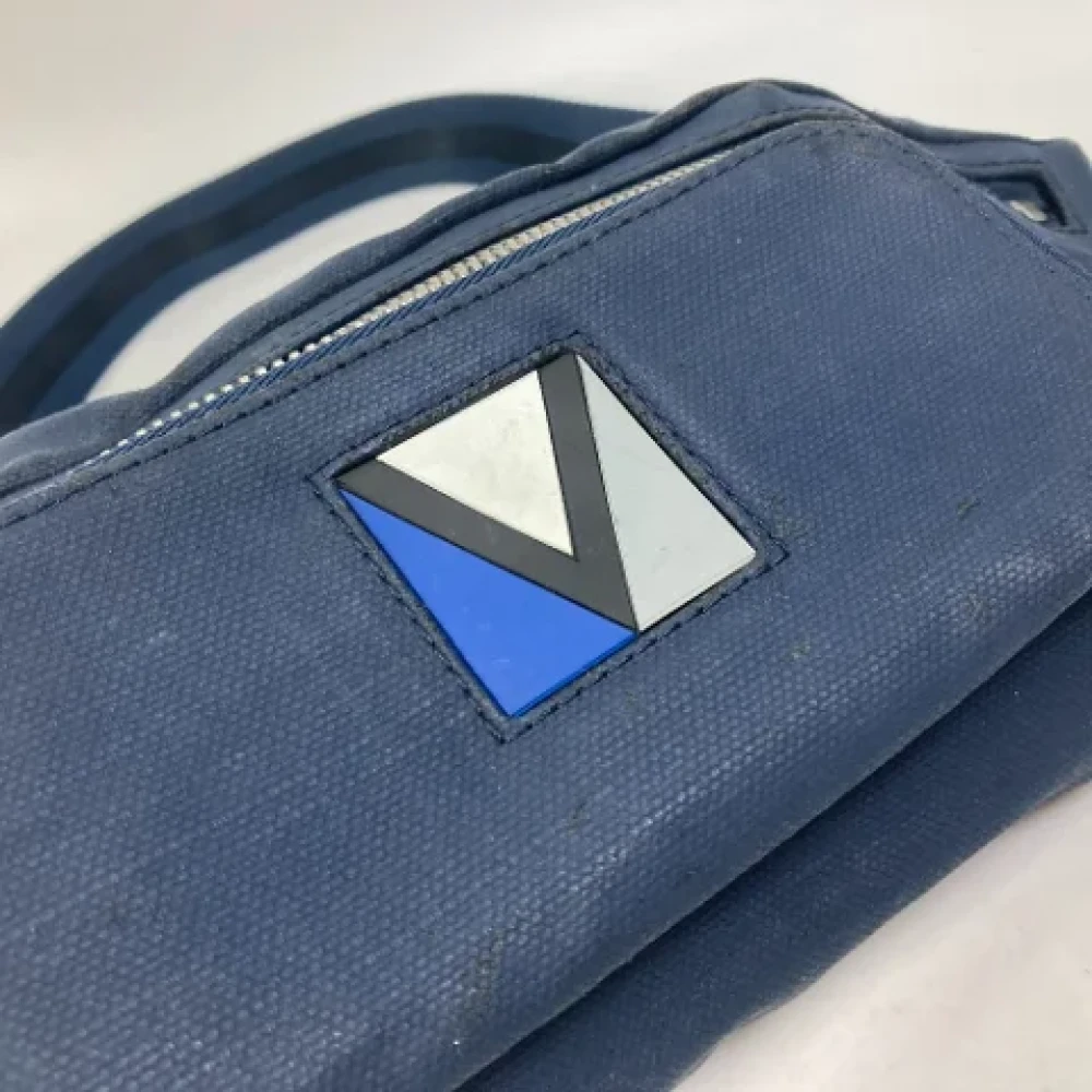 Louis Vuitton Vintage Pre-owned Cotton louis-vuitton-bags Blue Dames
