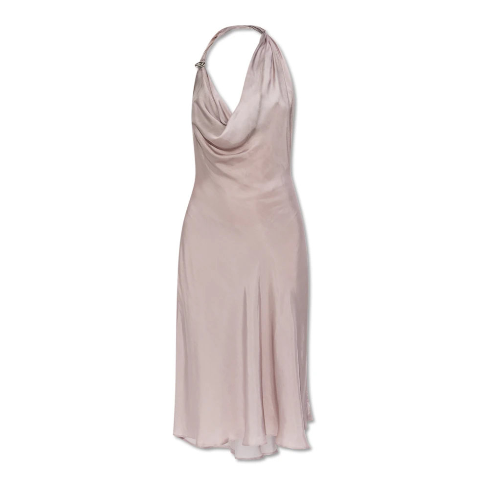 Diesel Lichtroze Gedrapeerde Jurk Pink Dames