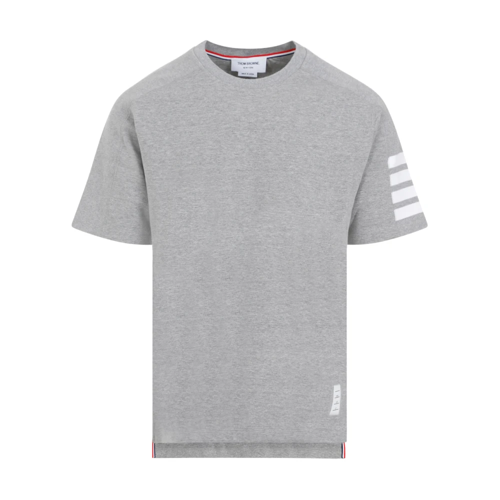Thom Browne Grijze Ss24 Katoenen T-shirt Gray Heren