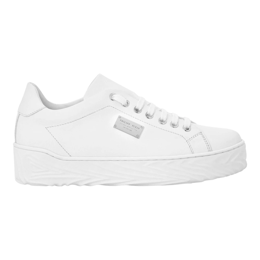 Philipp Plein Leren Lo-Top Sneakers Dames Schoenen Wit