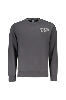 Sweatshirt med ribbade muddar i bomull