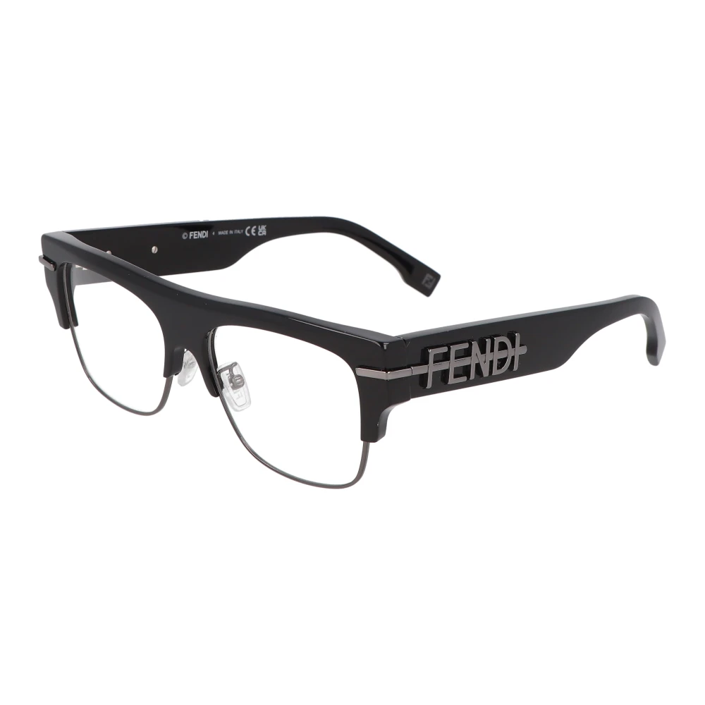 Fendi Vierkante acetaat brilmontuur model Black Unisex