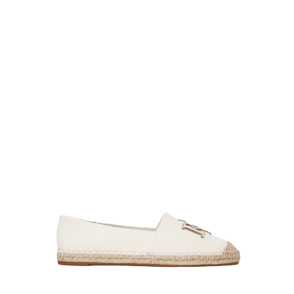 Ralph Lauren Women's White Espadrilles, 7 Uk, Cameryn Espadrilles