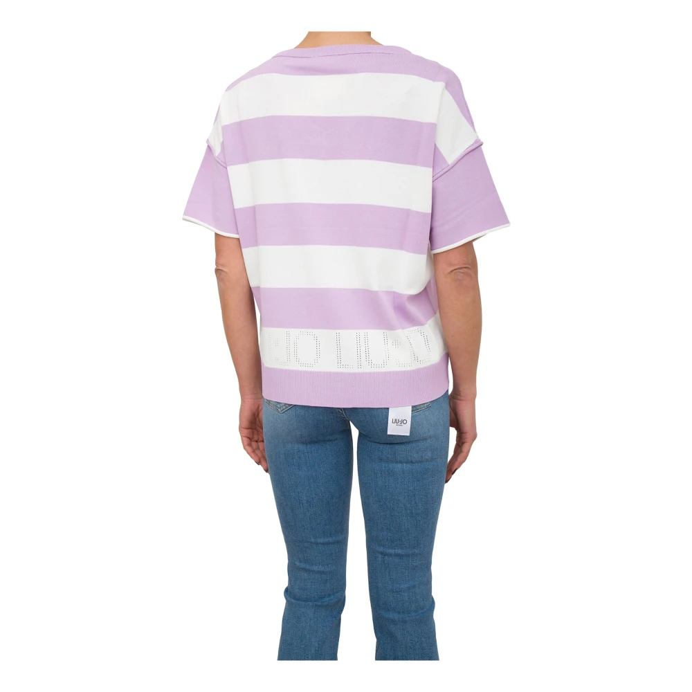 Liu Jo Gesloten Hals Lila Top Multicolor Dames