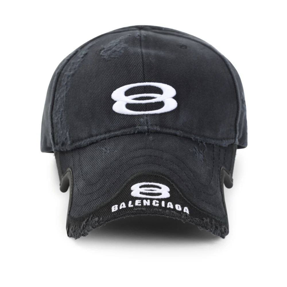 Balenciaga Zwarte Stijlvolle Hoed voor Mannen Black Heren