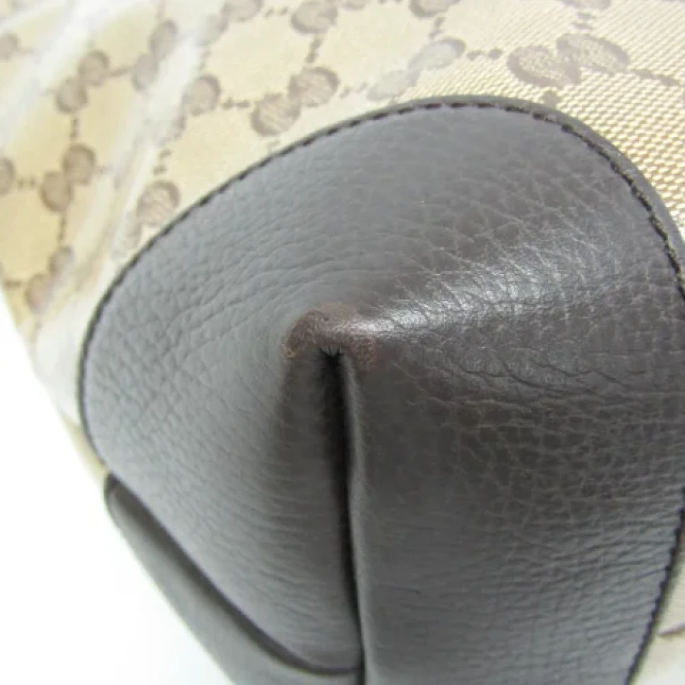 Gucci Vintage Pre-owned Plastic gucci-bags Beige Dames