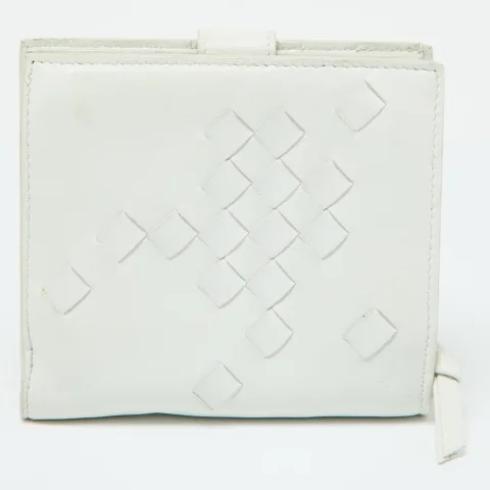 Bottega Veneta Vintage Pre-owned Leather wallets White Dames