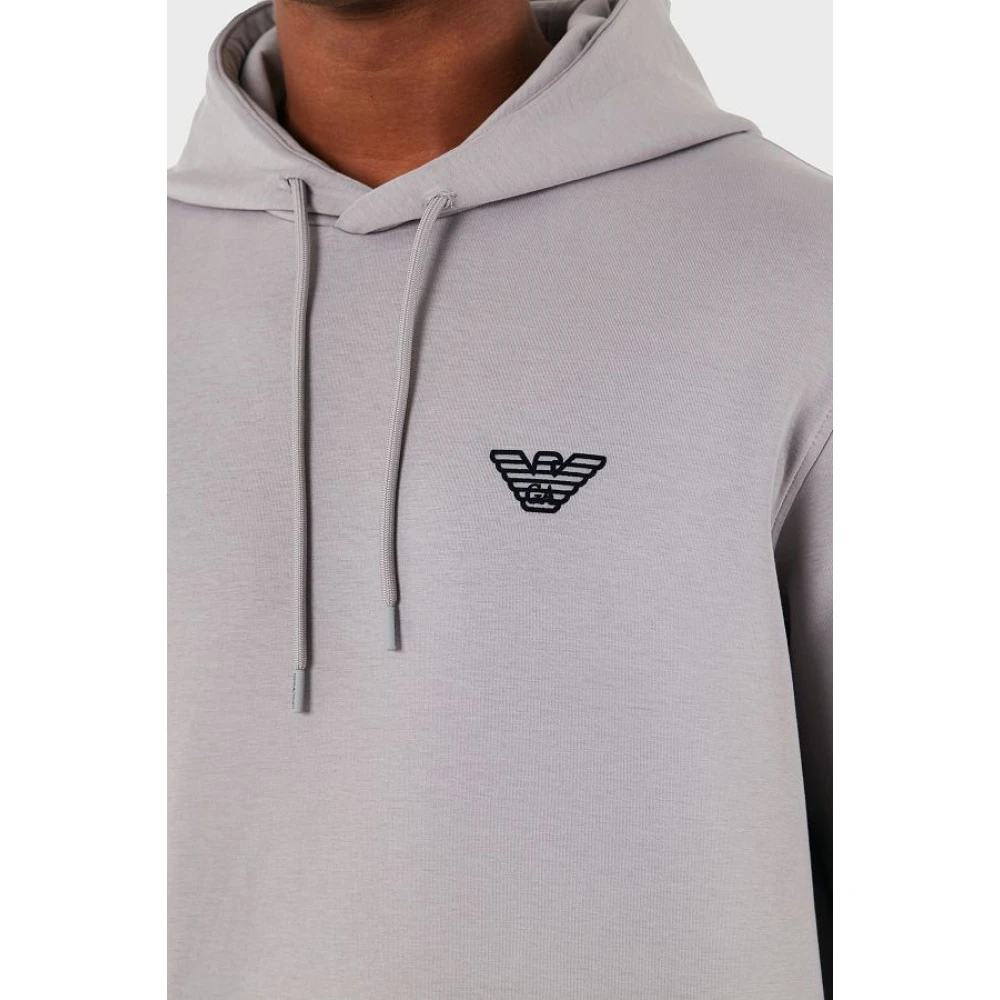 Emporio Armani Hoodie Sweatshirt Gray Heren