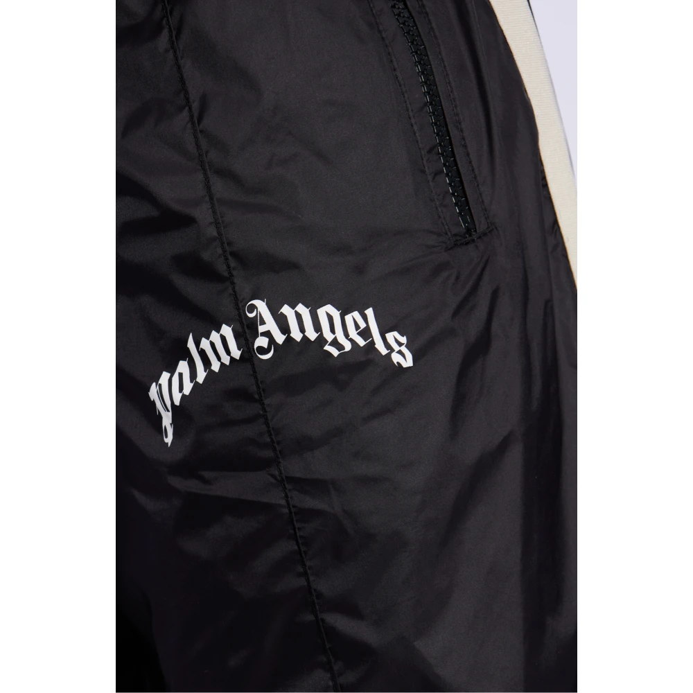 Palm Angels Trainingsbroek met bedrukt logo Black Heren