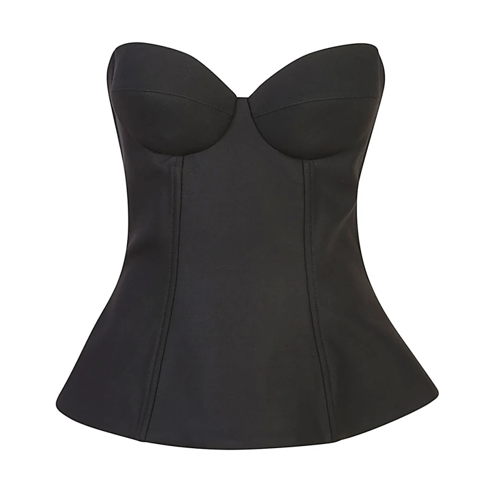 Giuseppe Di Morabito Zwarte Top met Unieke Stijl Black Dames