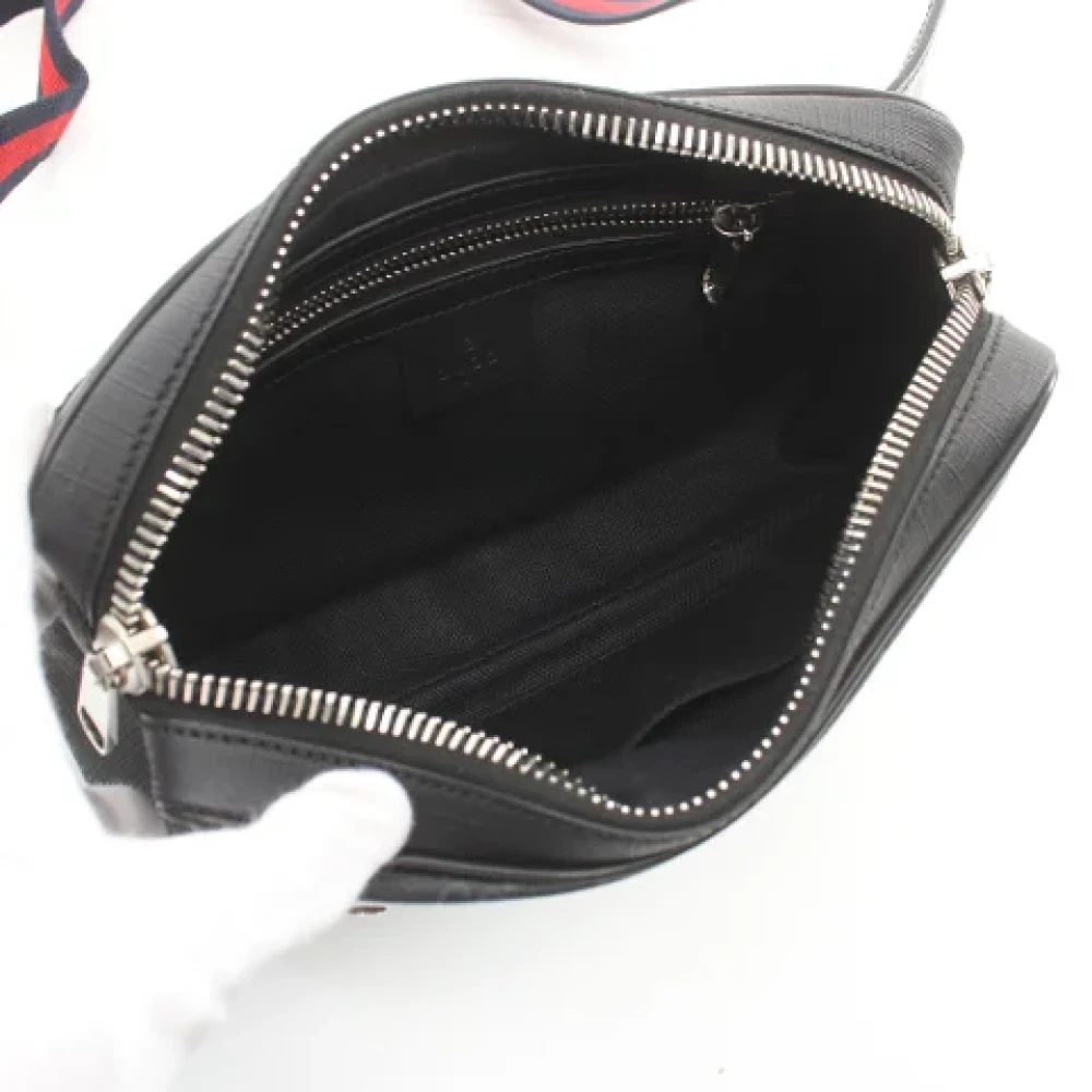 Gucci Vintage Pre-owned Leather crossbody-bags Black Dames