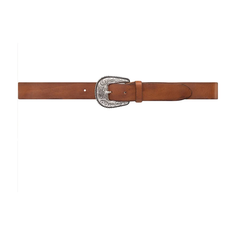 Depeche Women's Brown Belts, 95 Cm, Western-Inspired Leather Belt Cognac