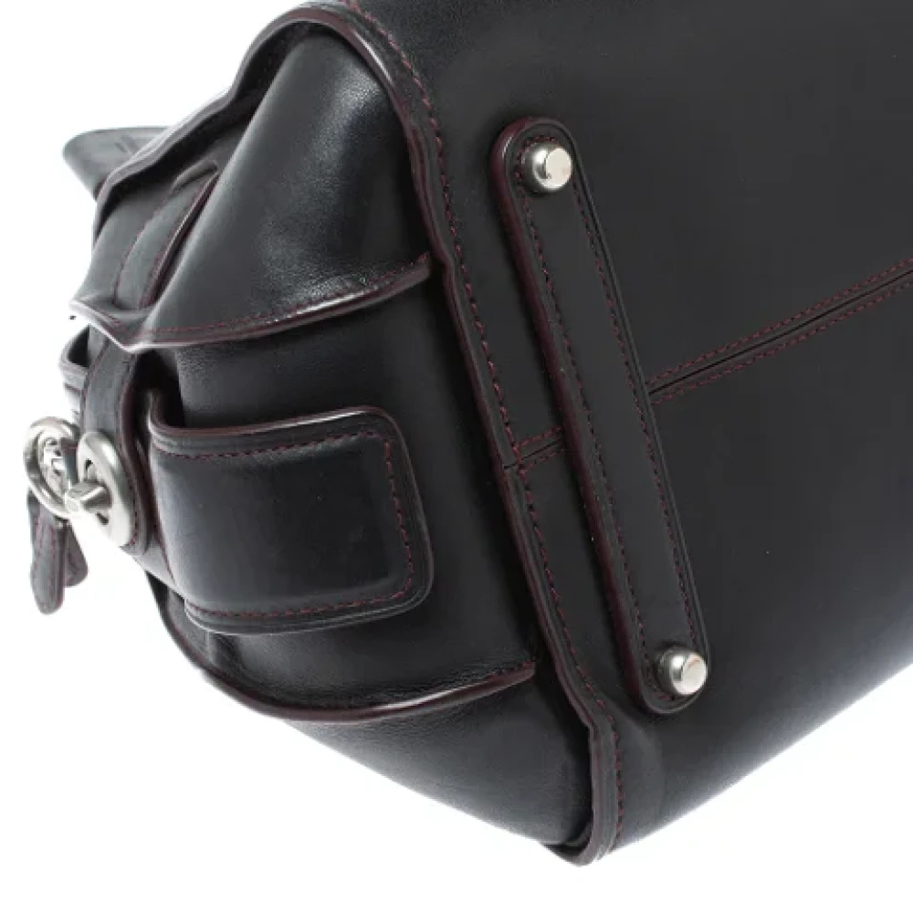 Coach Pre-owned Leather handbags Black Dames