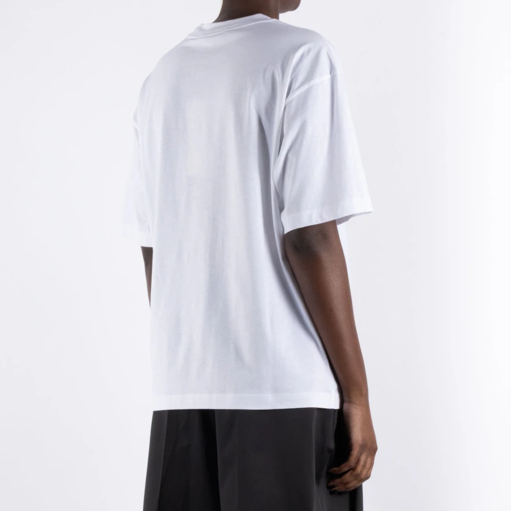 Marni Wit Katoenen T-Shirt White Dames