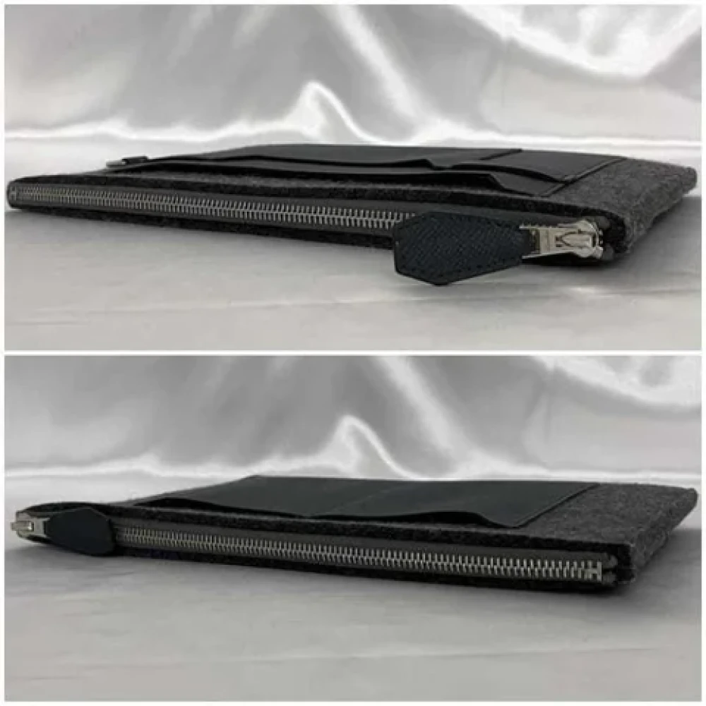 Hermès Vintage Pre-owned Fabric clutches Black Dames
