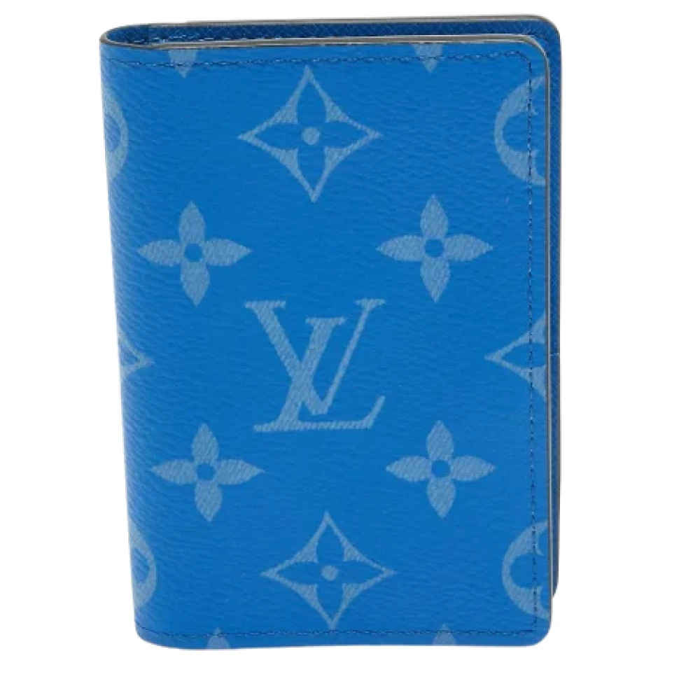 Louis Vuitton Vintage Pre-owned Coated canvas wallets Blue Heren