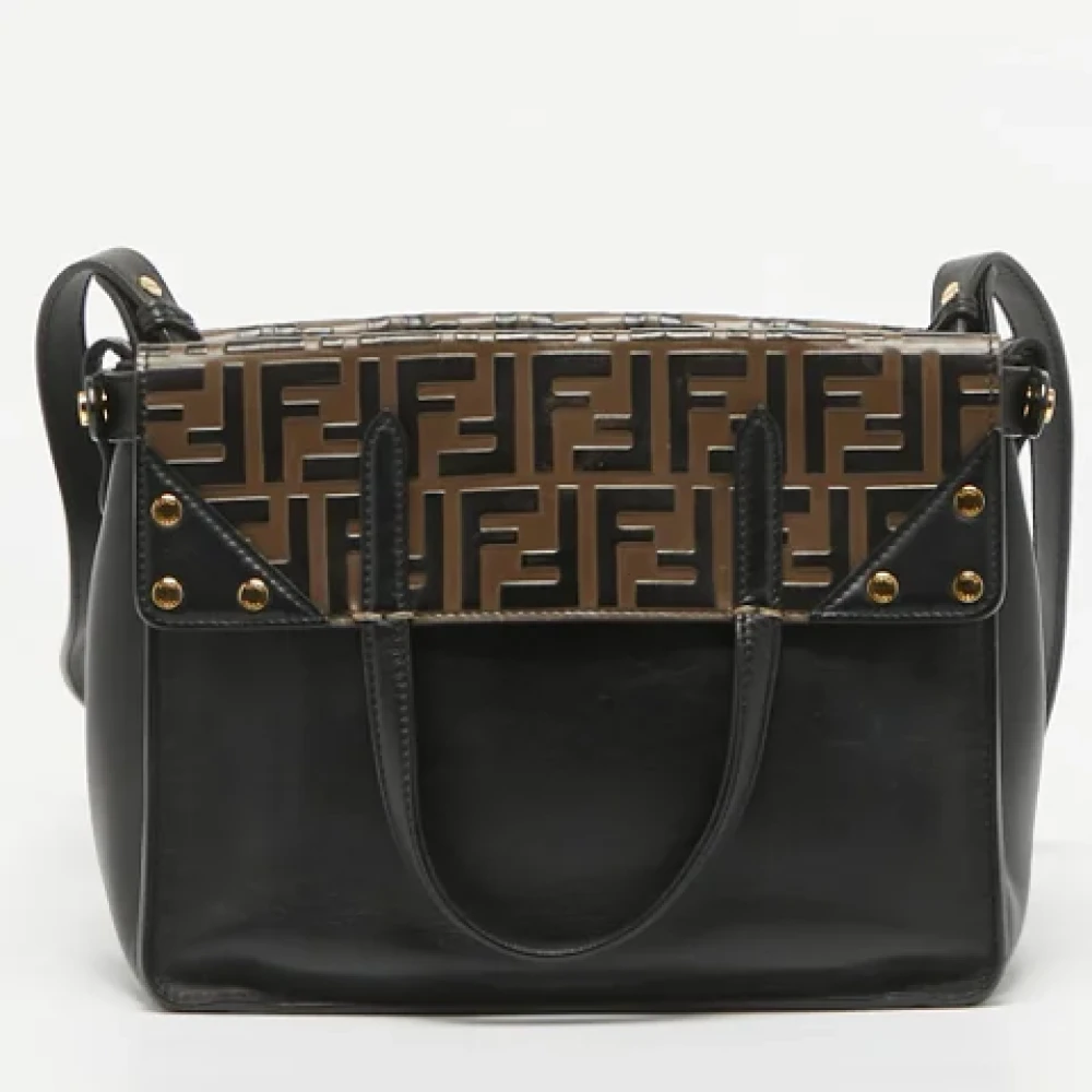 Fendi Vintage Pre-owned Leather fendi-bags Black Dames
