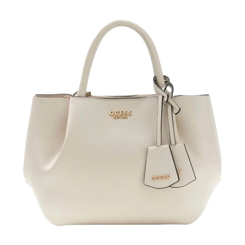 Guess Amorette Girlfriend Satchel - Female - Handbags - White - One Size - Bags - Image 3