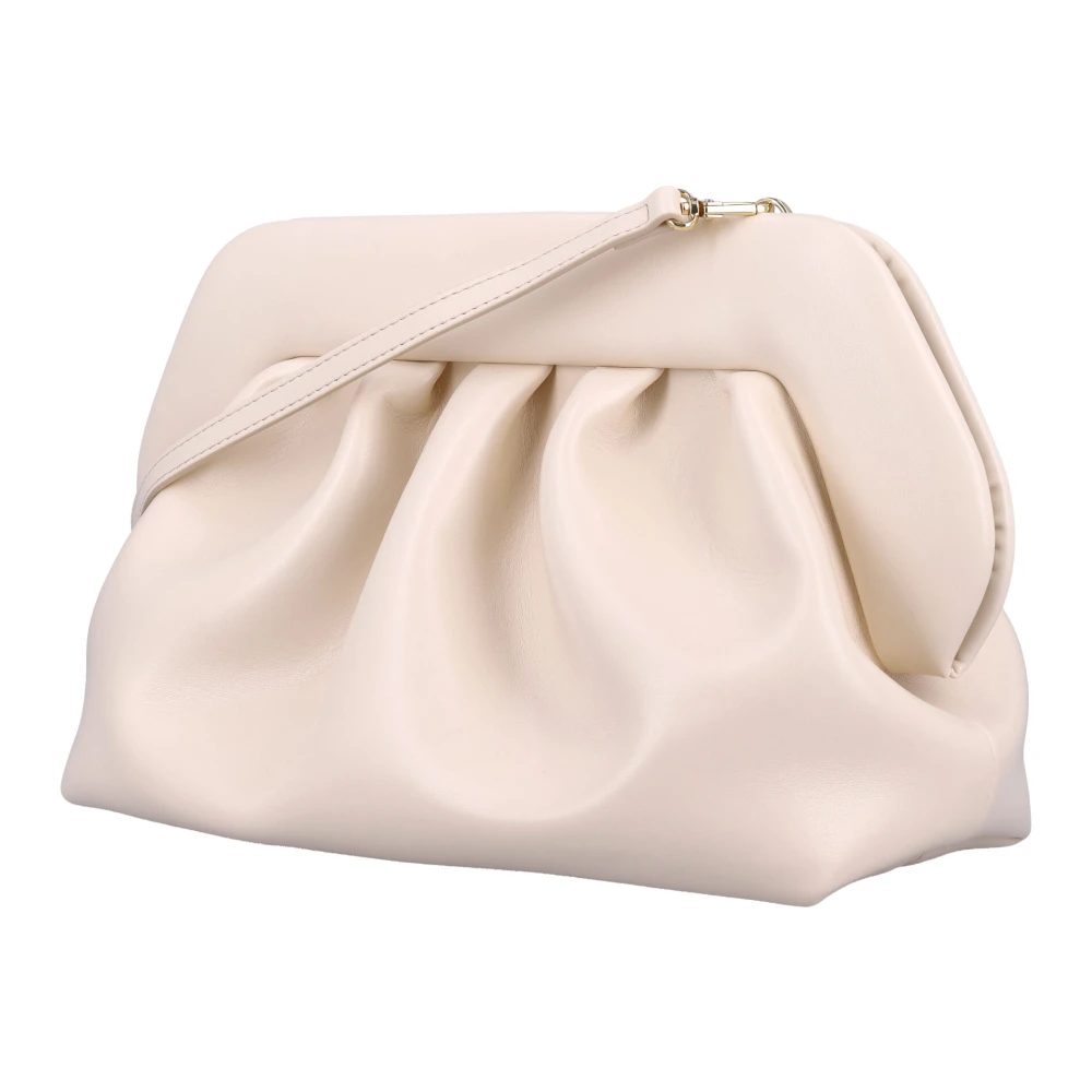 THEMOIRè Schelp Vegan Fabric Clutch Handtas Beige Dames
