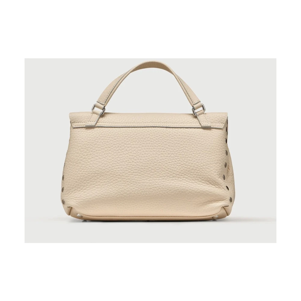 Zanellato Witte leren schoudertas Beige Dames