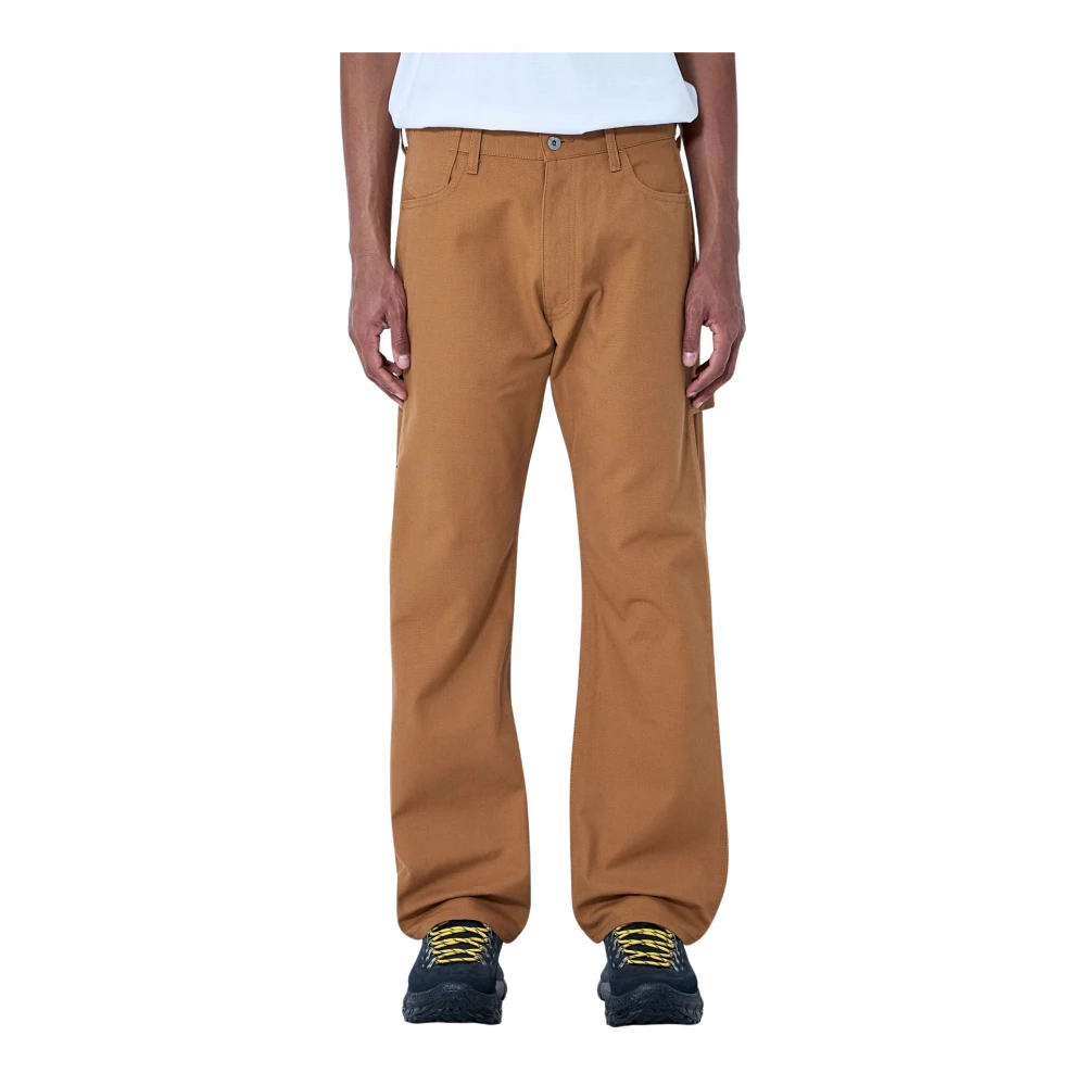Junya Watanabe Brown Straight-Leg Tailored Trousers - Male - Wide Trousers - M - Trousers