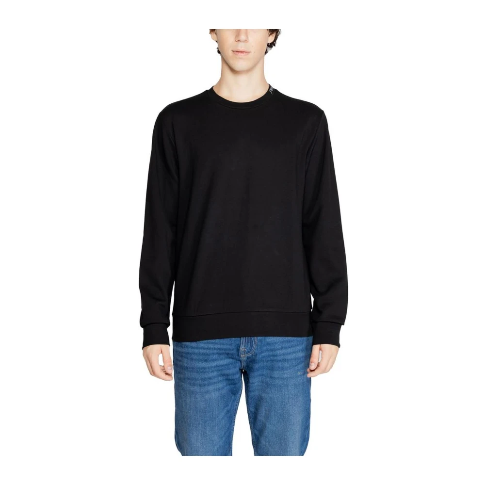 Emporio Armani Premium Katoenen Zwarte Shirt Mannen Collectie Black Heren