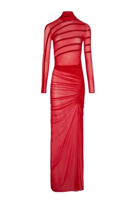 red-maxi-tulle-dress-striped-draping
