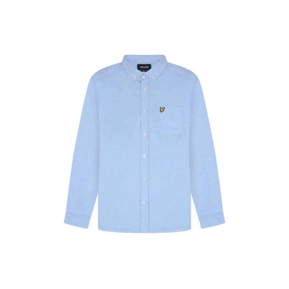Lyle & Scott Lichtgewicht Oxford Overhemd Regular Fit Blue Heren
