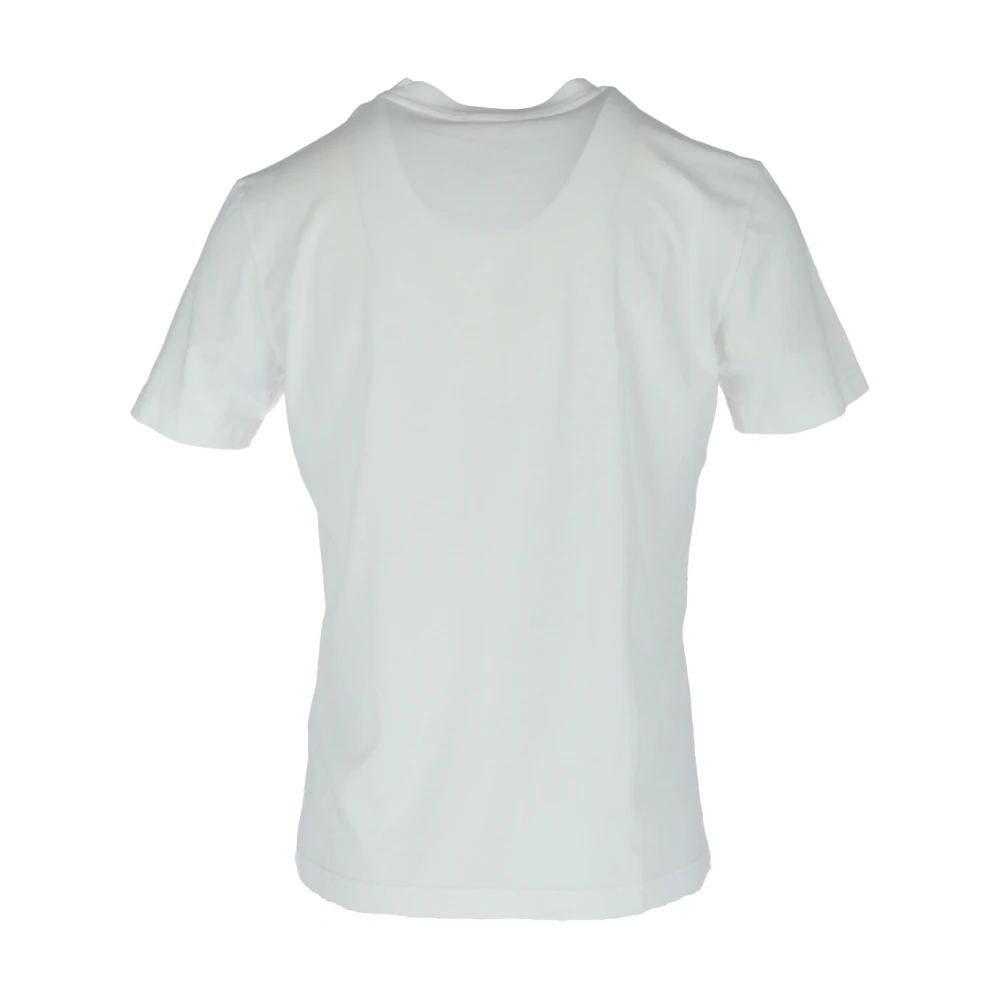 Diesel Wit Bedrukt T-shirt Ronde Hals Mannen White Heren