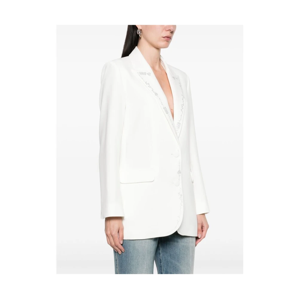 Zadig & Voltaire Witte Geknoopte Jas met Splitmanchetten White Dames