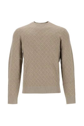 Diamond Cable Crewneck Jumper