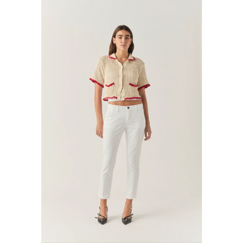 Roy Roger's Katoenen Broek White Dames