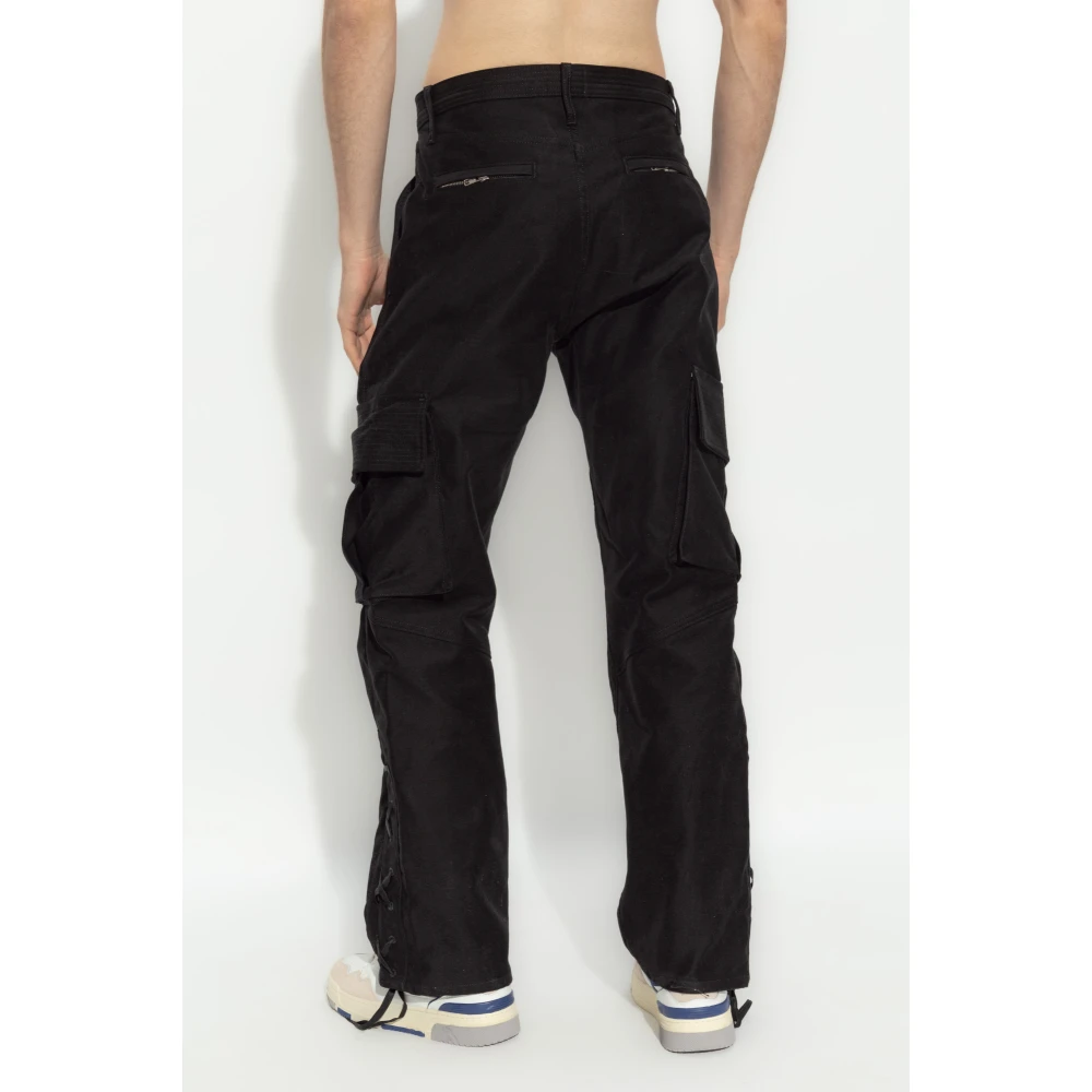 Rhude Cotton Cargo Broek Black Heren