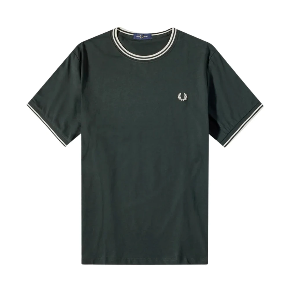Fred Perry , T-Shirts ,Green male, Sizes: XL, M, L