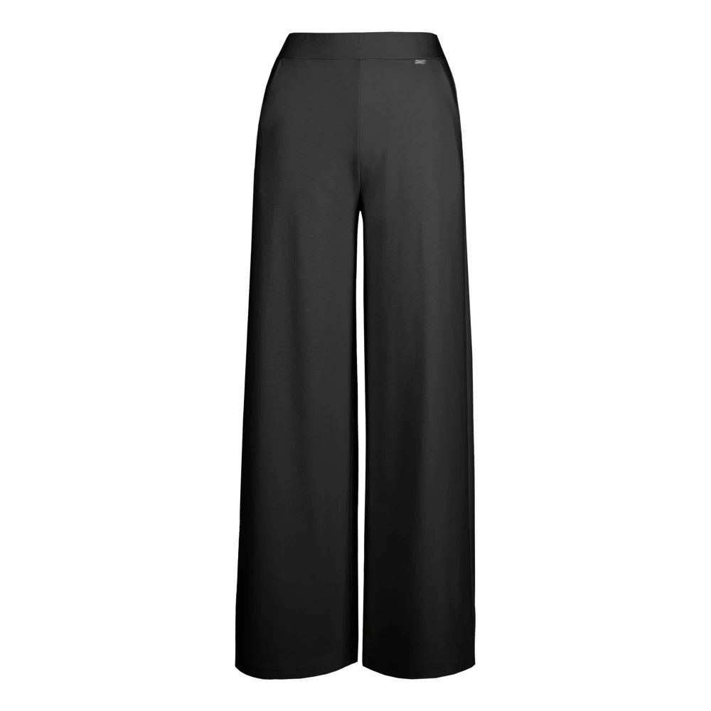 BomBoogie Viscose palazzo broek Black Dames