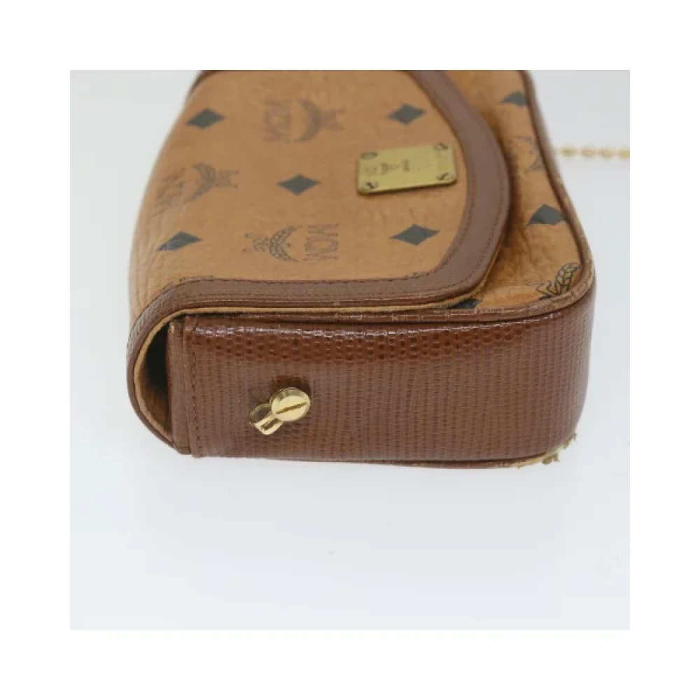 MCM Pre-owned Leather shoulder-bags Brown Dames