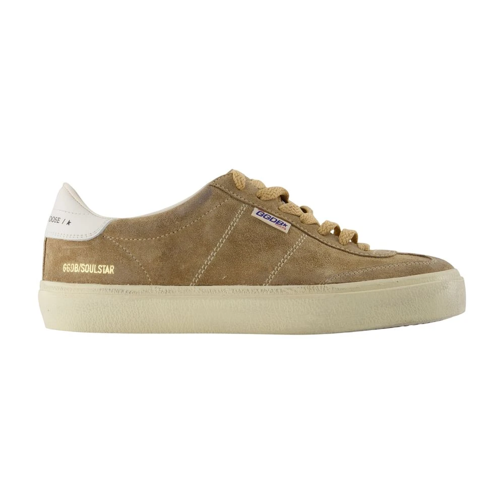 Golden Goose Men's Beige Sneakers, 8 Uk, Soul Star Trainers