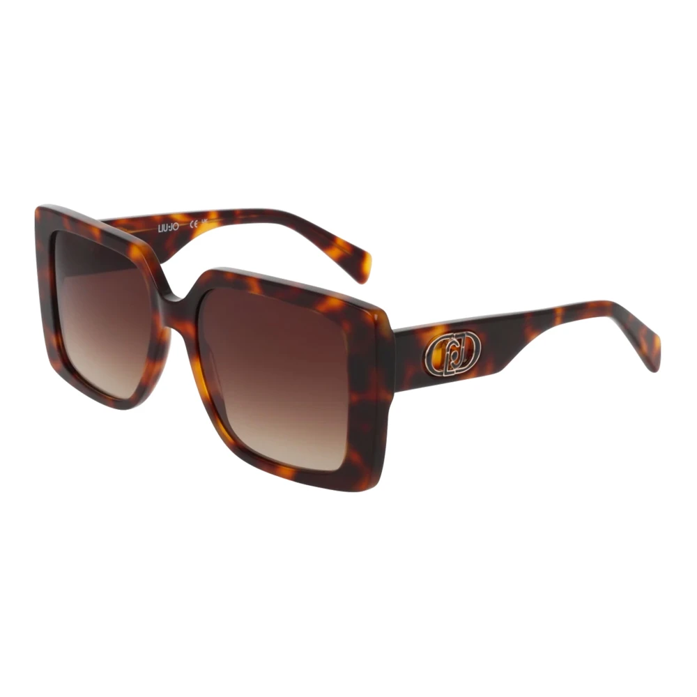 Liu Jo Lj816s 240 Woman Sunglasses Acetate Havana Squared Normal - Image 2