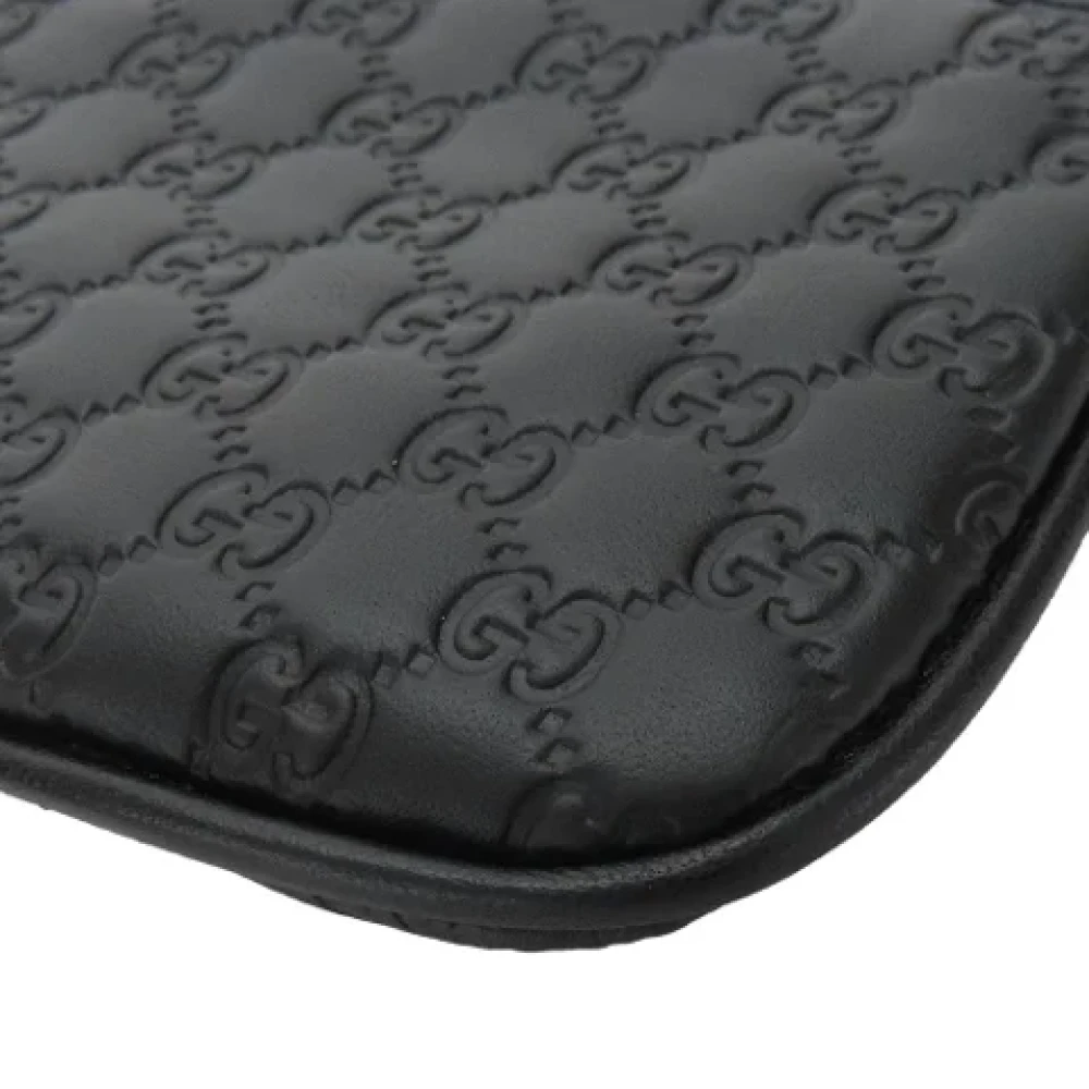 Gucci Vintage Pre-owned Leather wallets Black Dames