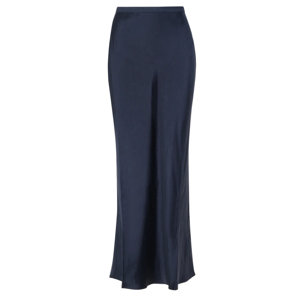 Anine Bing Zijden Night Sky Maxi Rok Blue Dames