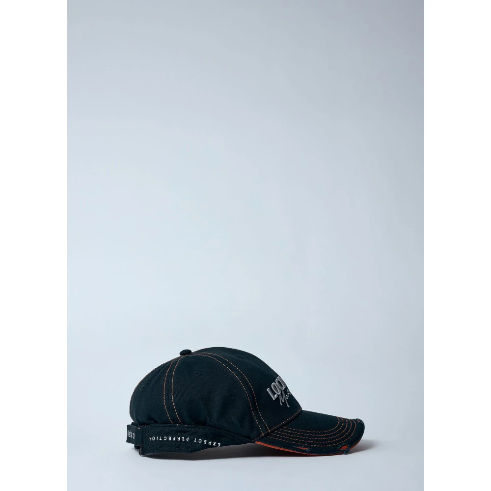 Martine Rose Geborduurde Katoenen Baseballpet Black Heren