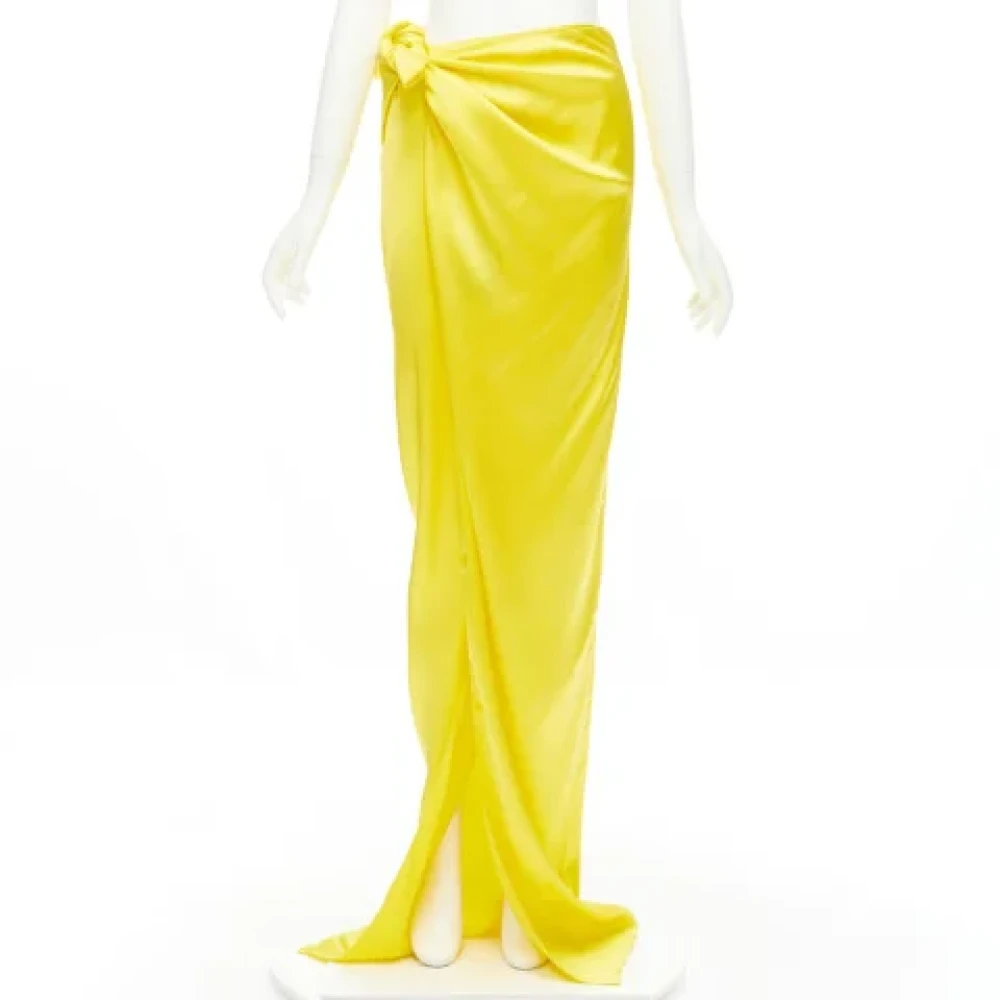 Balenciaga Vintage Pre-owned Fabric bottoms Yellow Dames
