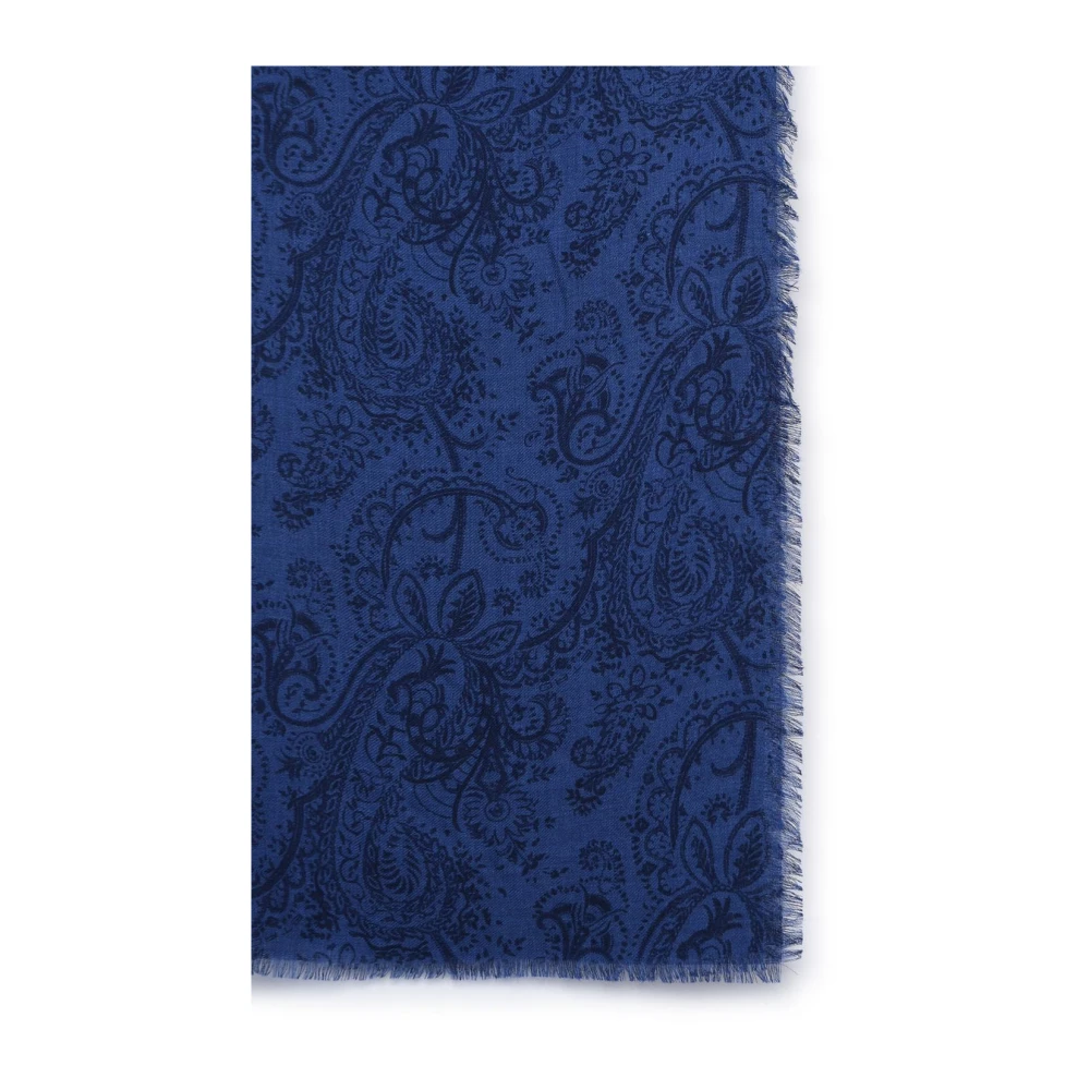 ETRO Scarves Blue Heren